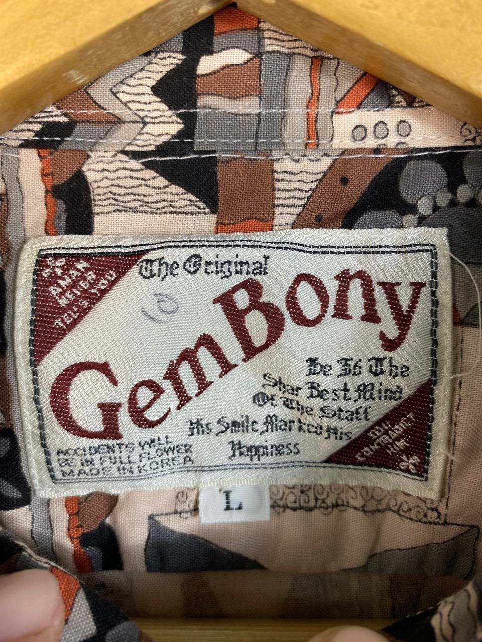 Japanese Brand vintage gembony japanese brands all over print shirt Size US L / EU 52-54 / 3 - 5 Thumbnail