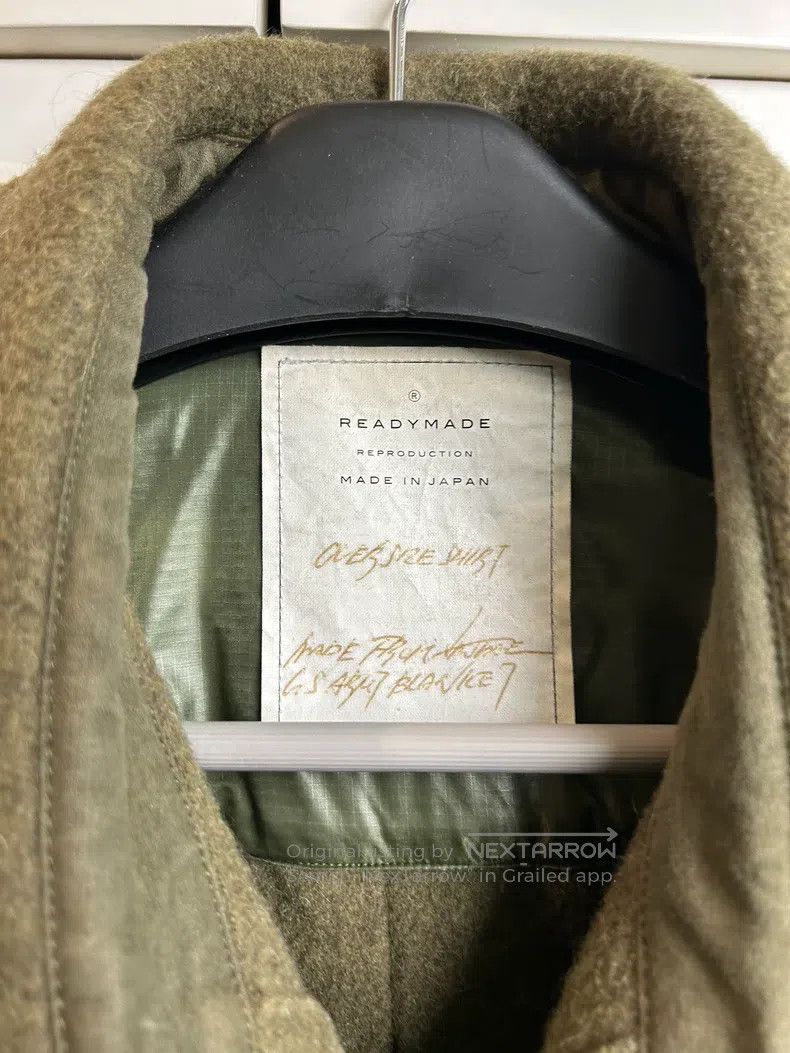 READYMADE Ready Made Original Flame Embroidery Woolen Oversize Shirt Size US M / EU 48-50 / 2 - 4 Thumbnail
