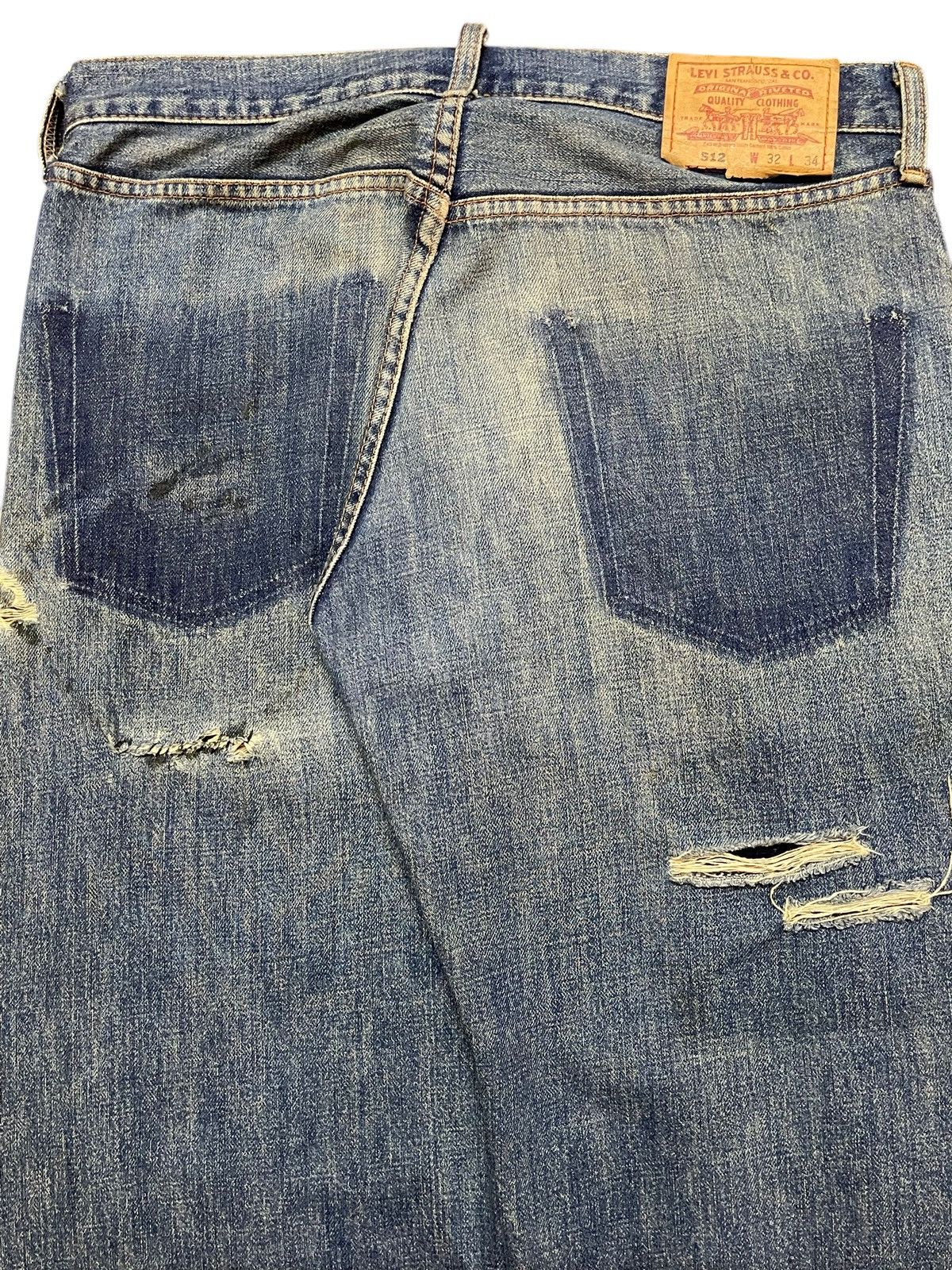 Vintage 90s Japan Levis 512 Distressed Style Baggy Jeans