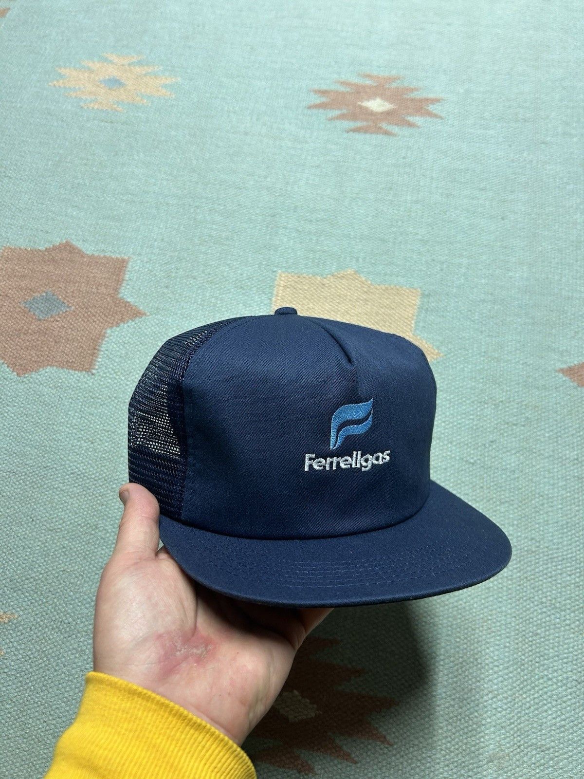 Vintage Vintage 80s trucker hat Ferrellgas navy blue made in USA Size ONE SIZE - 1 Thumbnail