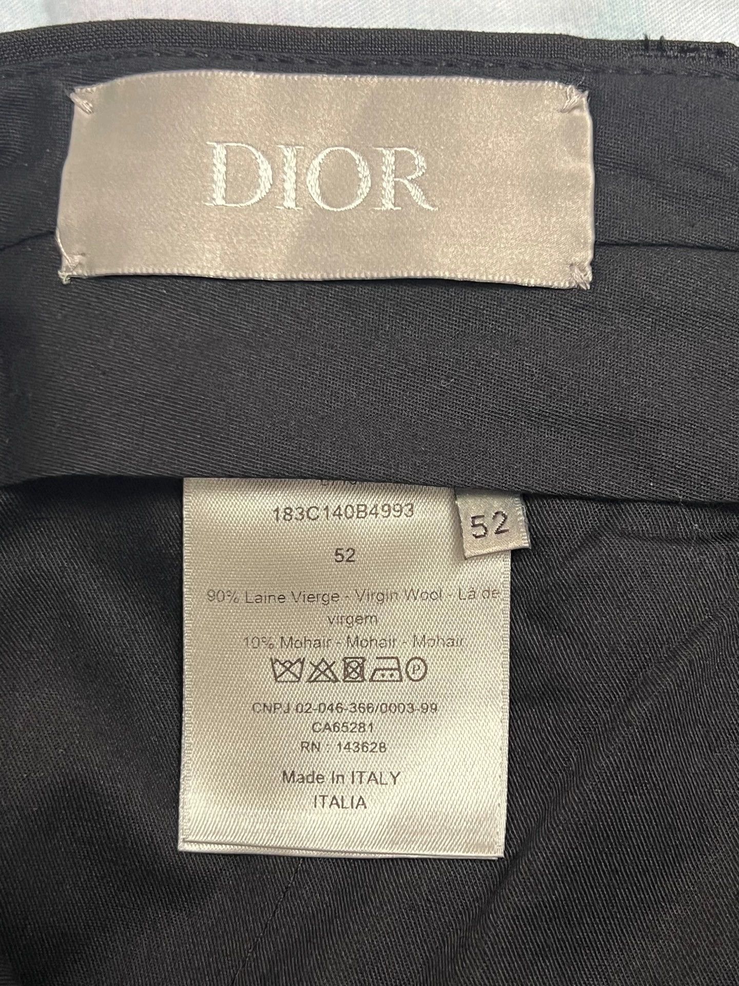 Dior Dior Basic Wool Short Black 52 (Men's) Size US 36 / EU 52 - 4 Thumbnail