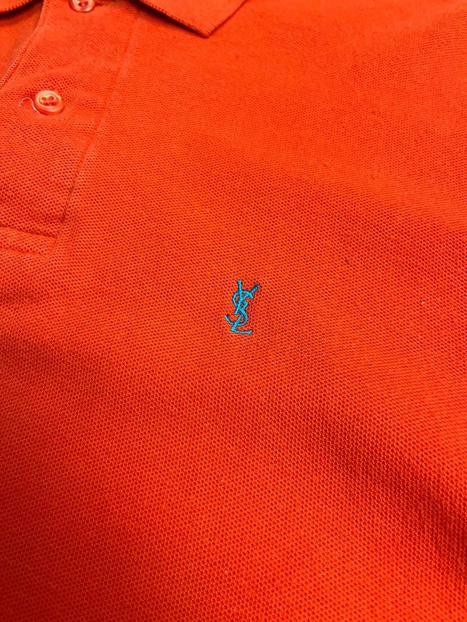 Vintage Vintage YSL Yves Saint Lauren Orange Polo Shirt L Size US L / EU 52-54 / 3 - 4 Thumbnail