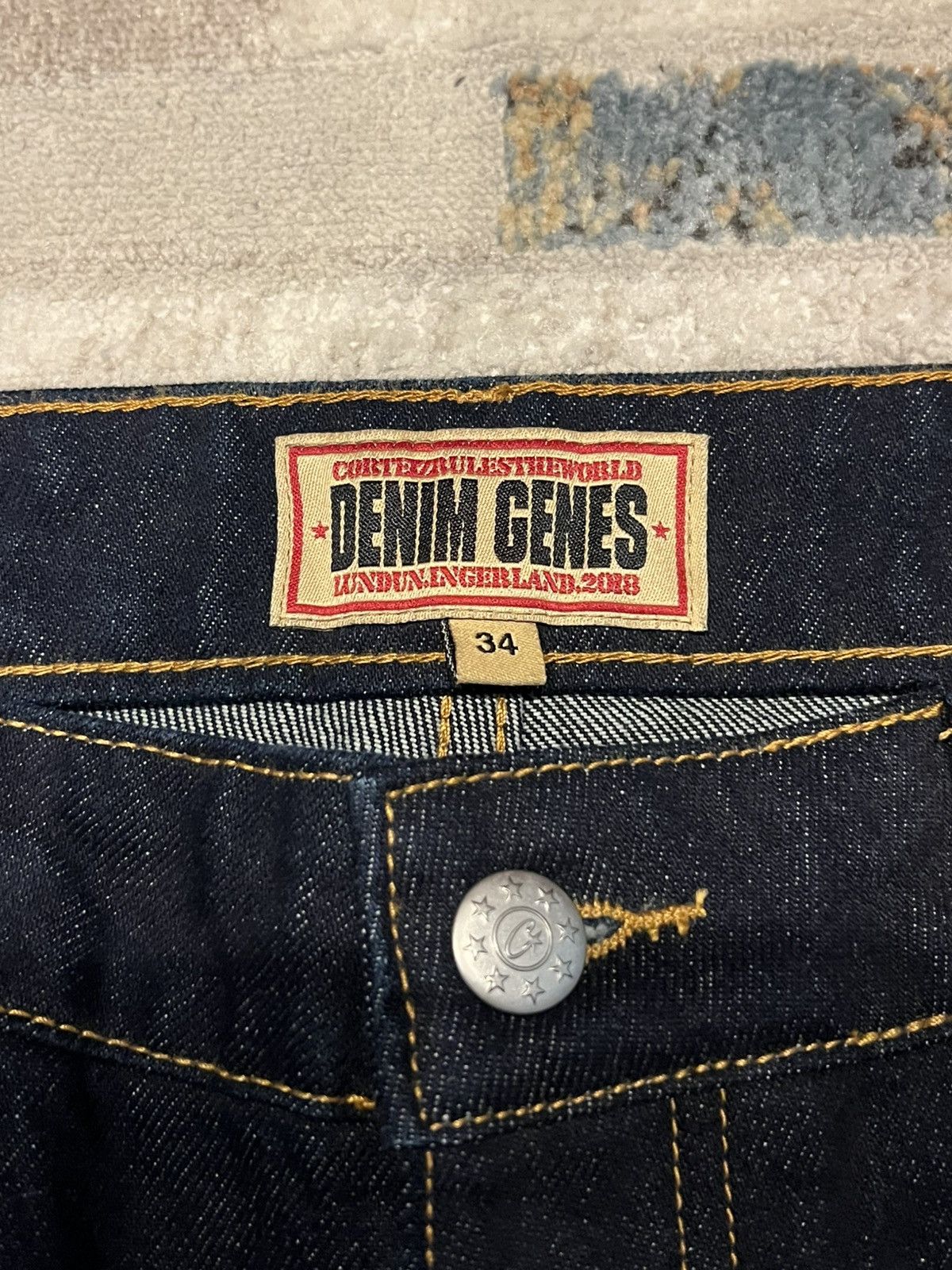 Corteiz Corteiz script logo Dark Indigo denim Size US 34 / EU 50 - 4 Thumbnail