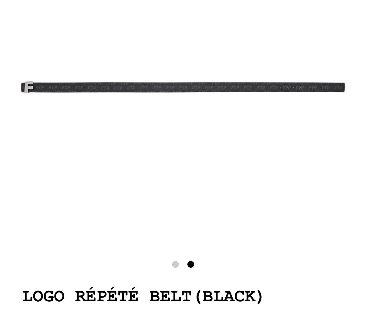小物 FTP BELT REPETE BLACK FTP Logo Repete Belt Black Men's - US