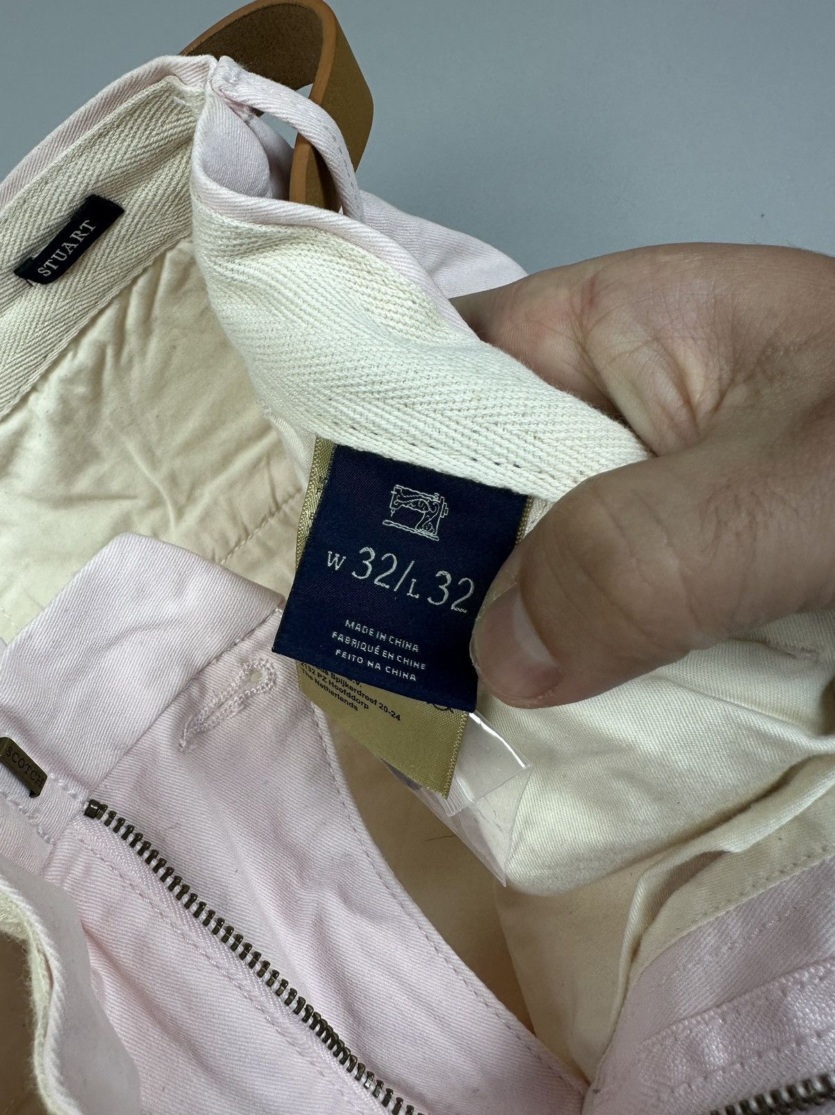 Scotch & Soda Light pink chinos scotch&soda+ leather belt Size US 32 / EU 48 - 8 Thumbnail