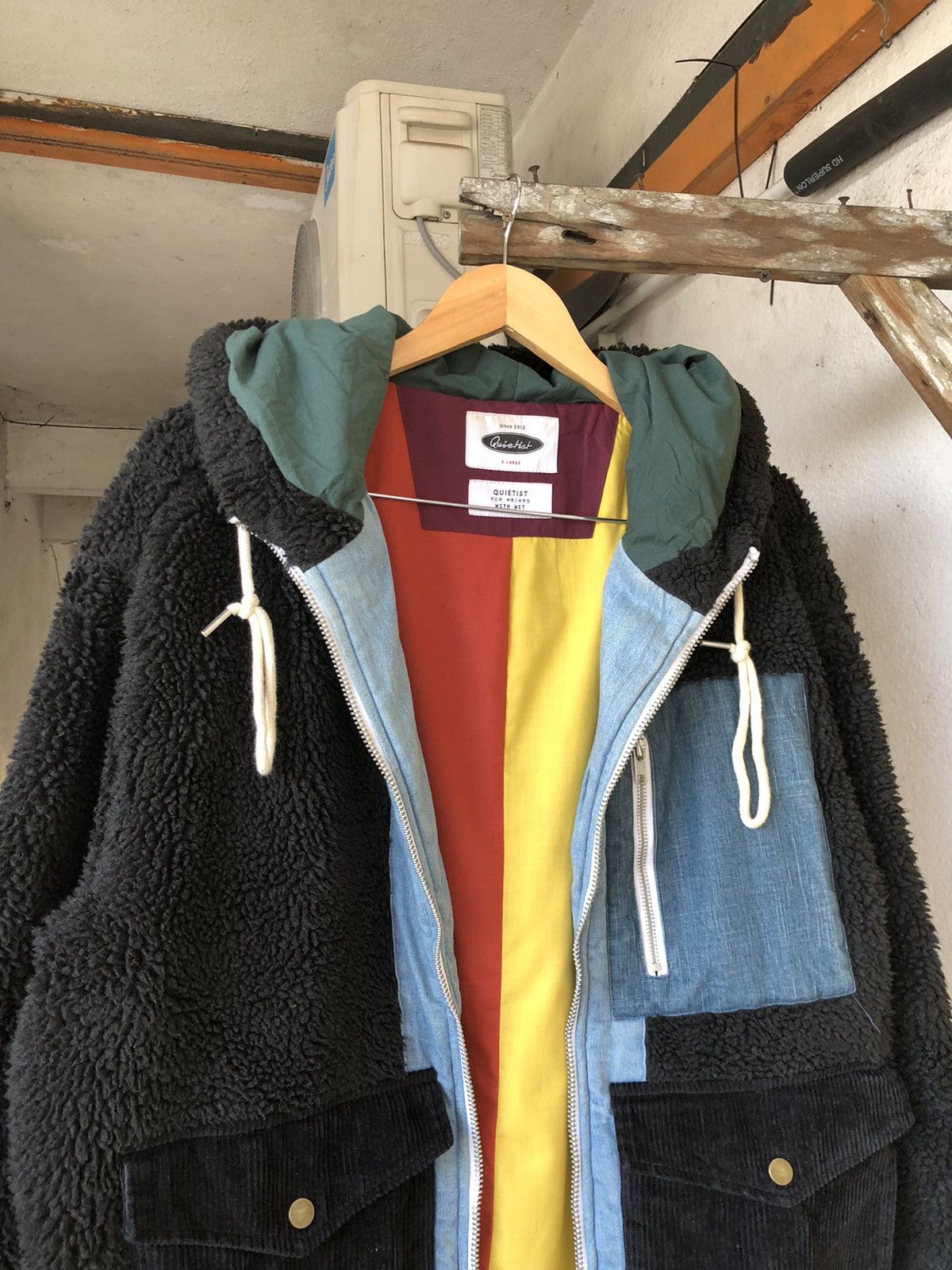 Seditionaries Korean Brands❗️Queitist Fleece Patchwork Like Undercover Size US XL / EU 56 / 4 - 5 Thumbnail