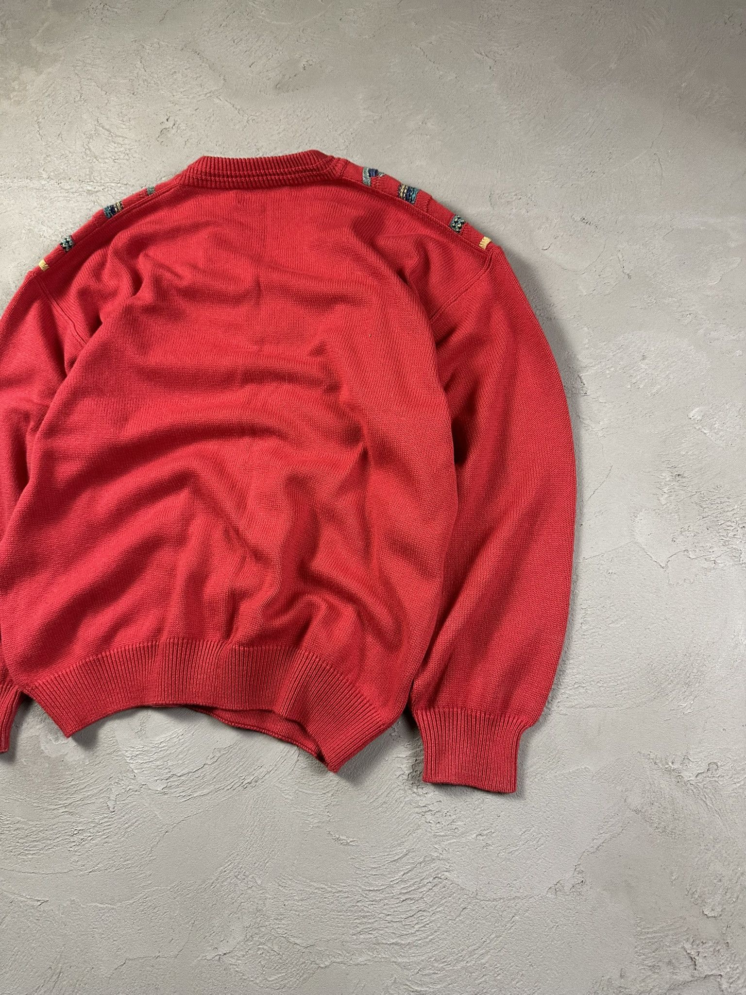 Vintage 80s Vintage Italian 3D Cable Oversized Boxy Sweater Size US M / EU 48-50 / 2 - 11 Thumbnail
