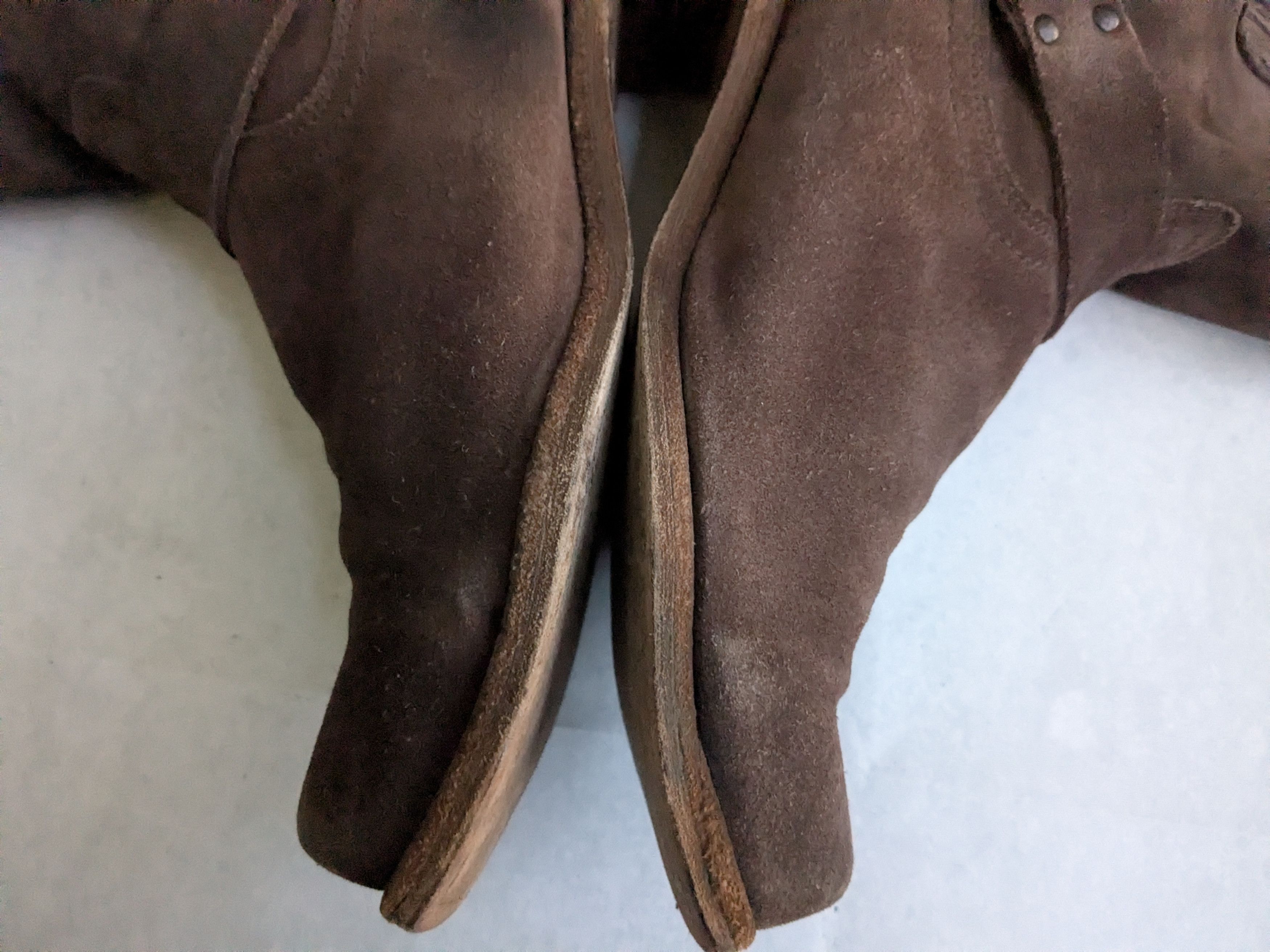 Frye Frye Harness Boots Brown 13 D Suede Leather Buckle Size US 13 / EU 46 - 11 Thumbnail