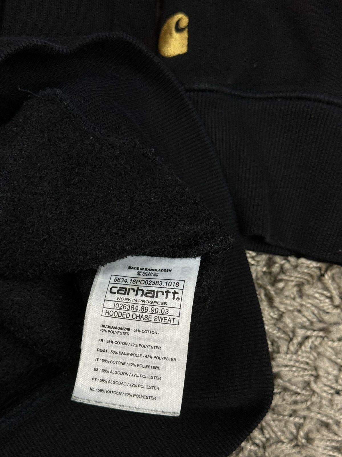 Carhartt Hoodie Carhartt Sweat Cistom y2k original casual skate item Size US L / EU 52-54 / 3 - 4 Thumbnail