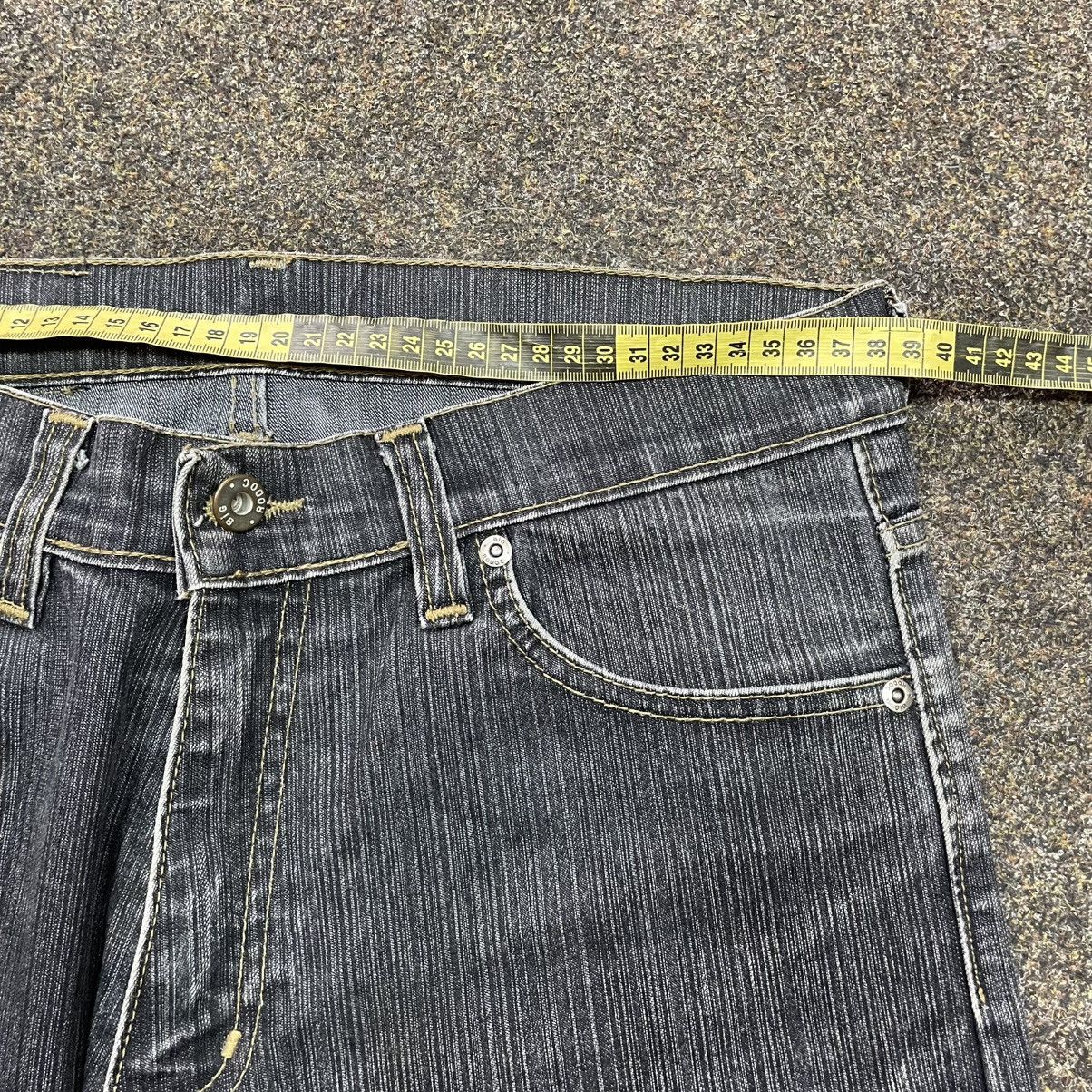 Vintage Vintage Y2K Baggy Wide Leg Faded Jeans Skater Distressed Size 32" / US 10 / IT 46 - 6 Thumbnail