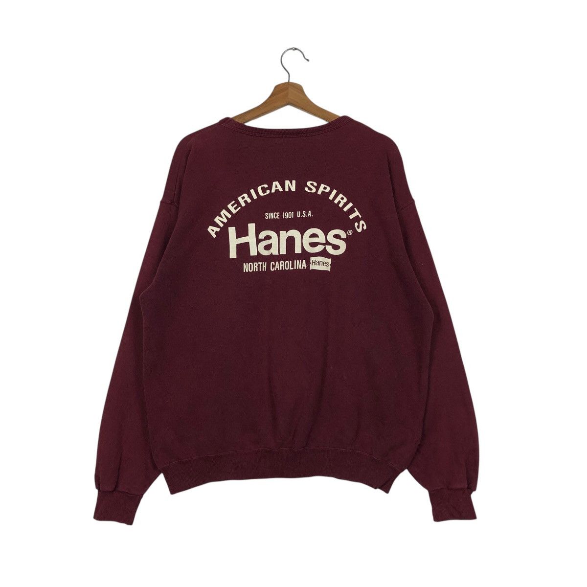 Japanese Brand × Vintage 📌Vintage Sweatshirts American Spirits Big Logo Issey Miyake Size US L / EU 52-54 / 3 - 9 Thumbnail