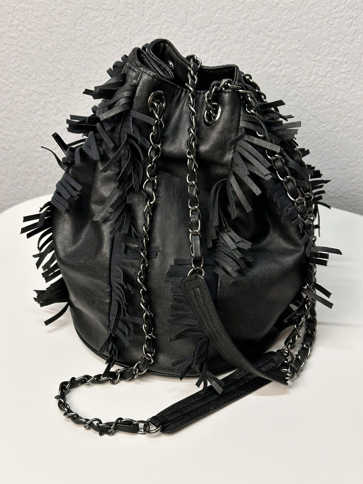 Vintage If Six Was Nine Bag Leather Avantgarde Y2K Margiela