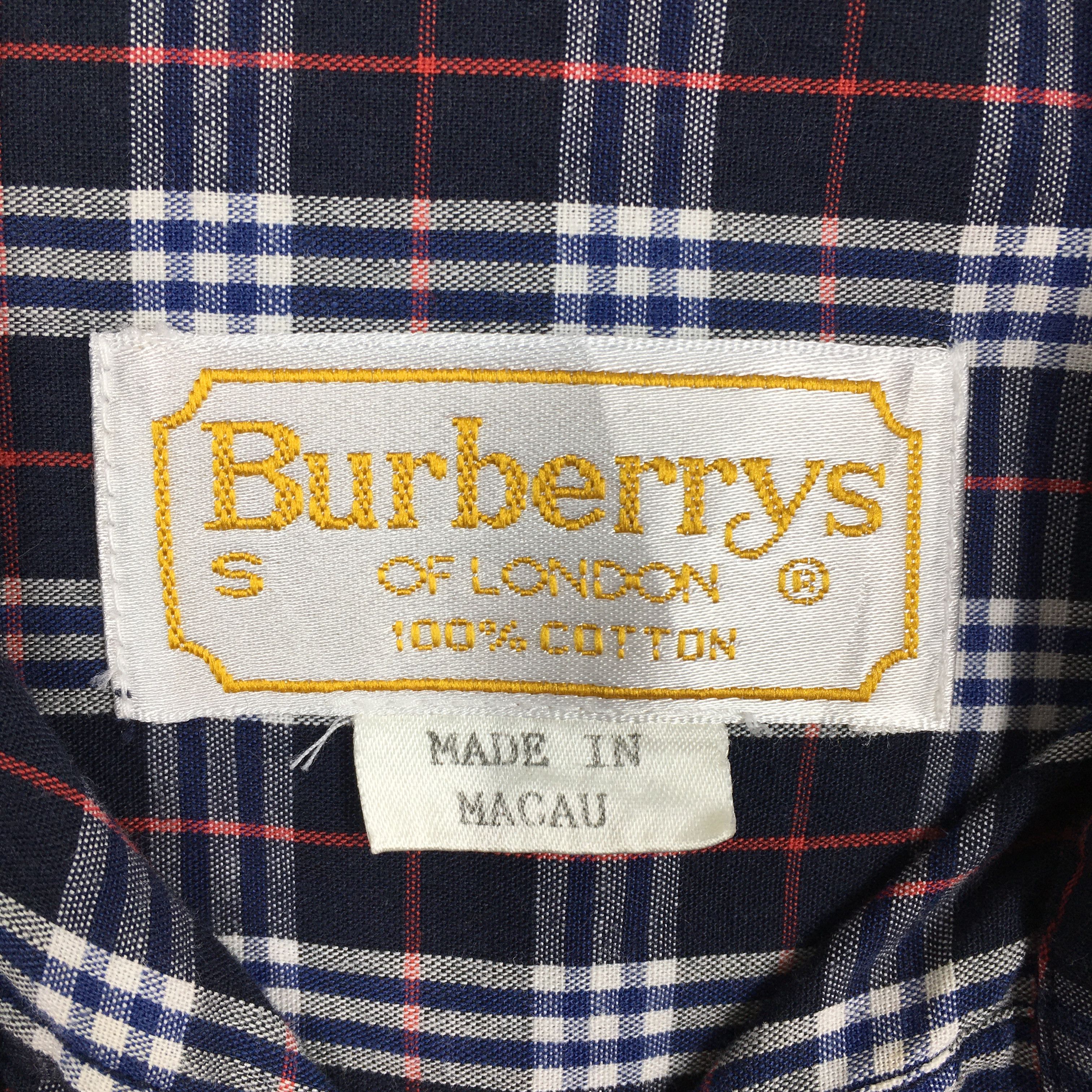 Burberry Vintage Burberrys Nova Check Women Blouse Shirt Small Size US S / EU 44-46 / 1 - 5 Thumbnail