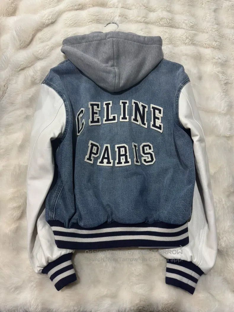 Celine CELINE Denim and Leather Patchwork Jacket Size US XS / EU 42 / 0 - 2 Thumbnail