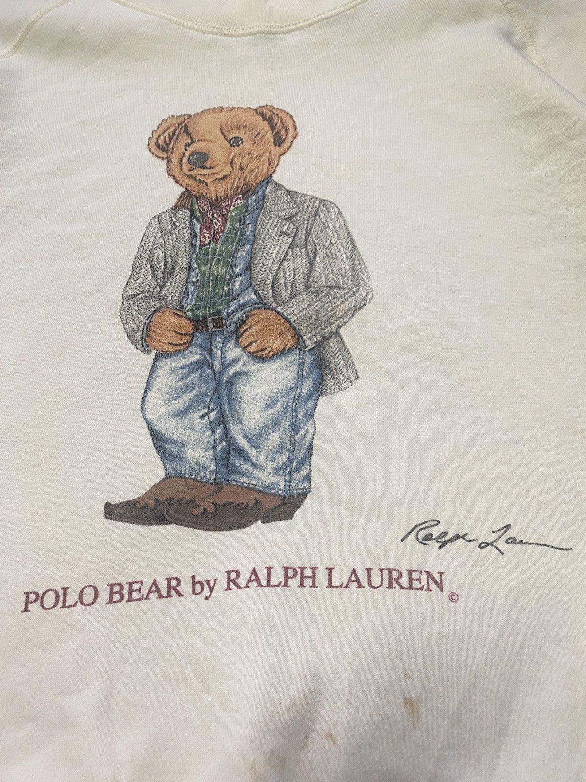 Designer × Polo Ralph Lauren × Vintage 💥RARE💥VINTAGE POLO RALPH LAUREN BEAR SWEATSHIRT🔥 Size US S / EU 44-46 / 1 - 7 Thumbnail