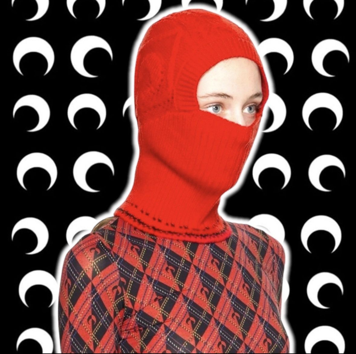 Marni Marine Serre black cable balaclava 🌙 Size ONE SIZE - 2 Thumbnail