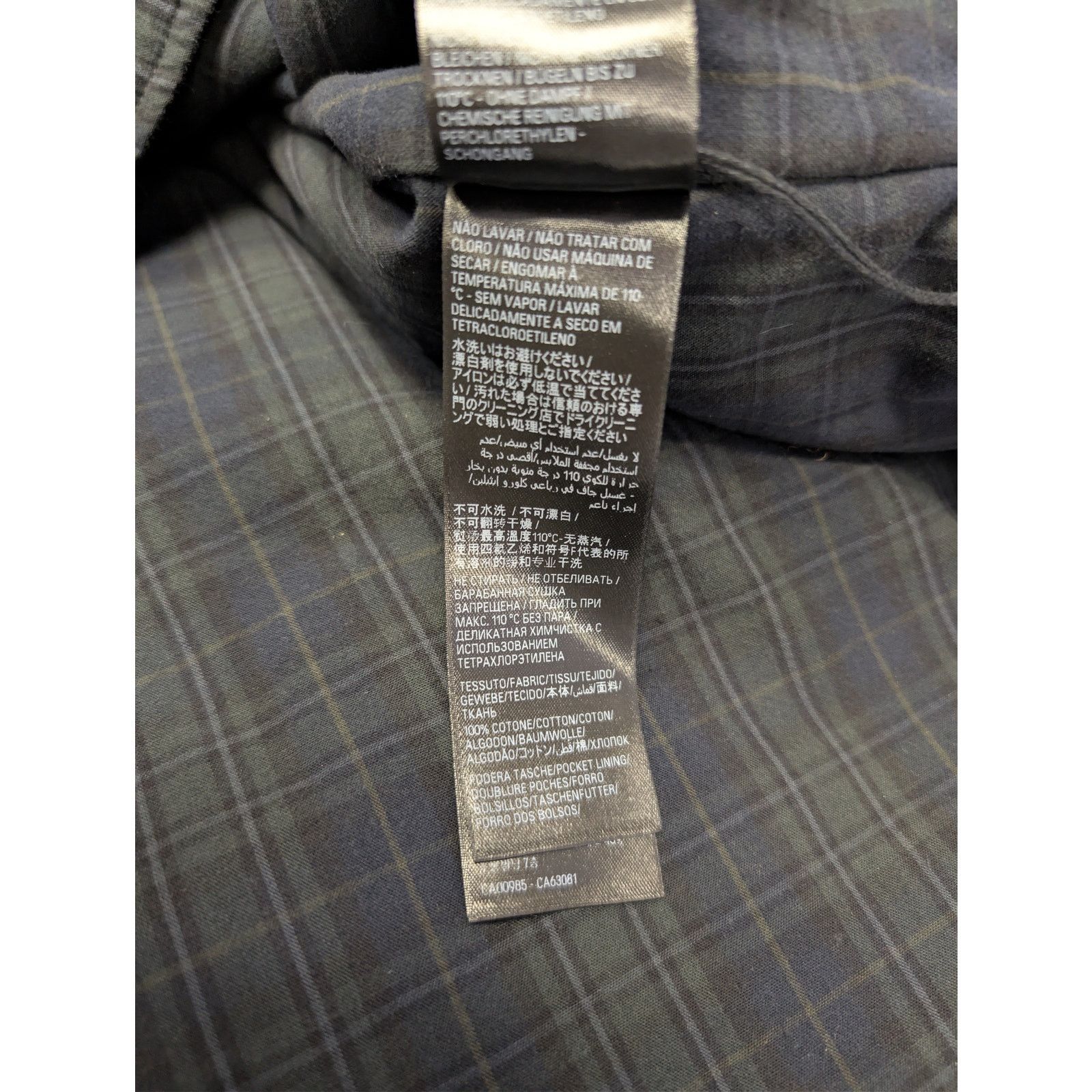 Balenciaga o1rshd1 Light Check Flannel Detachable Sleeves Shirt Size US M / EU 48-50 / 2 - 19 Thumbnail