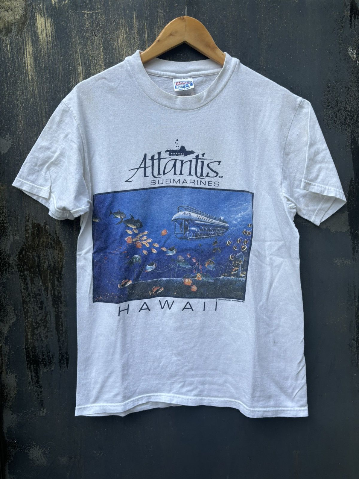 Vintage RARE! Vintage 1990 Atlantis Hawaii Shirt Art Size US M / EU 48-50 / 2 - 2 Thumbnail