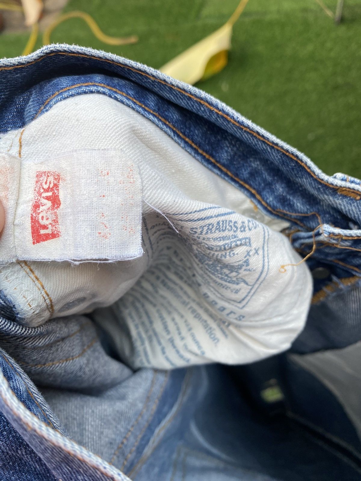 Levi's × Levi's Vintage Clothing × Vintage W28x28.5 Vintage levi's 501 redline made in USA big E Size US 28 / EU 44 - 4 Thumbnail