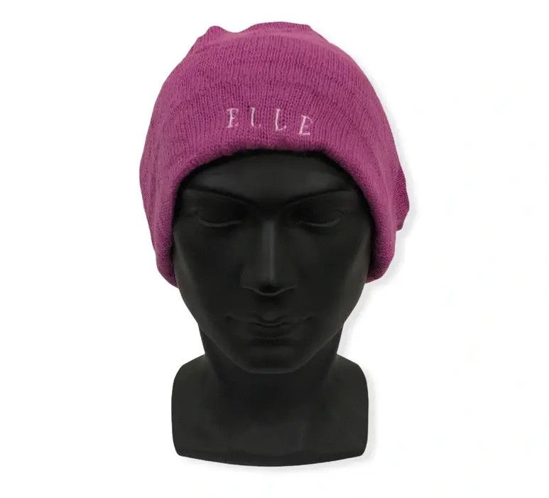 Designer × Vintage Vintage Elle Small Logo Beanie Hat Size ONE SIZE - 1 Thumbnail