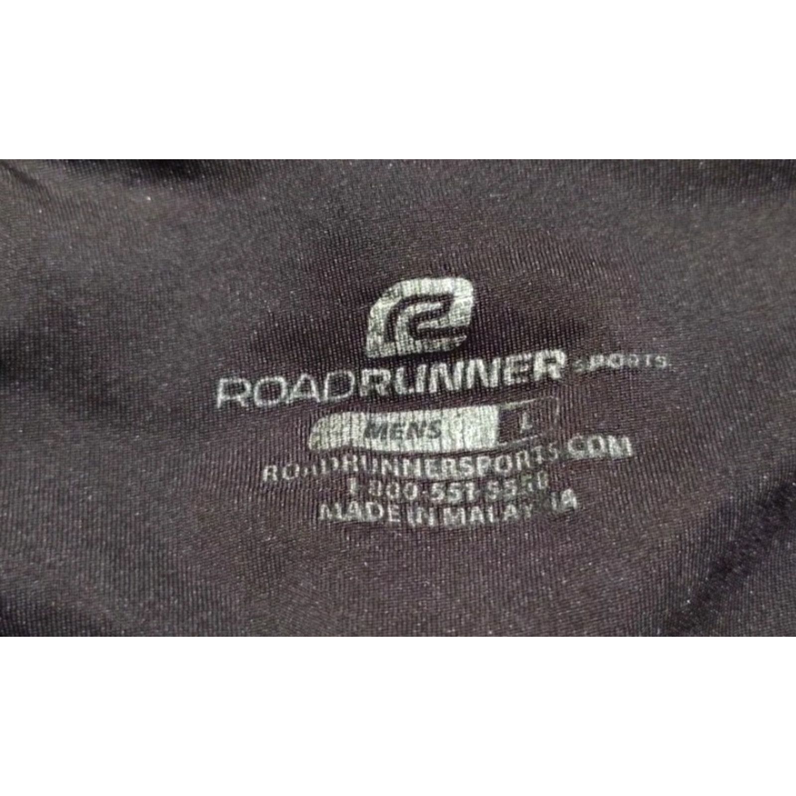 Vintage Road Runner Sports Mens Running Shorts Black Zip Pocket Drawstring Sz L Size US 33 - 6 Thumbnail