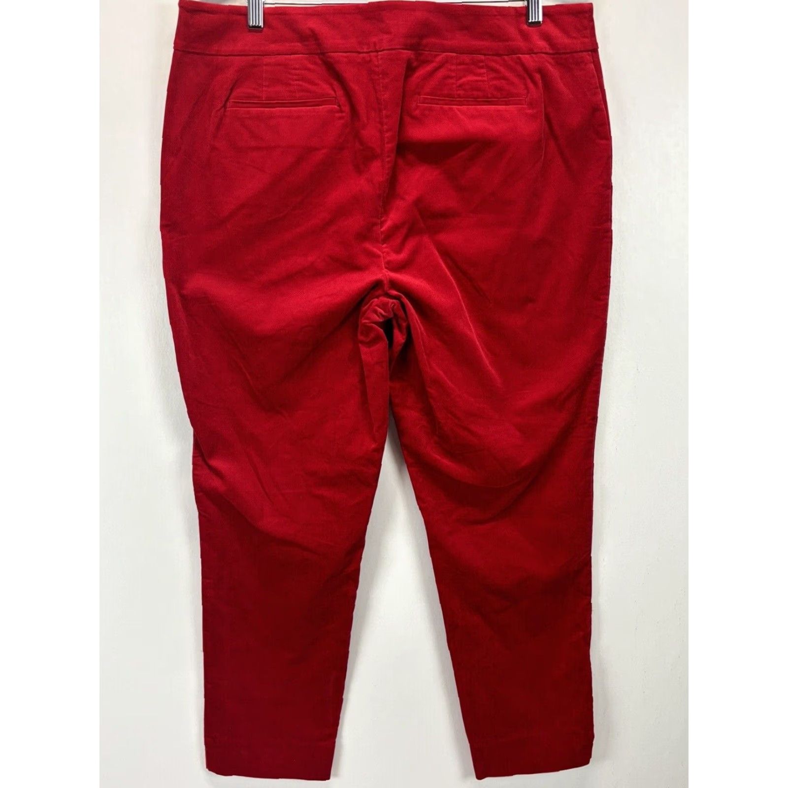 Talbots Talbots Velvet Ankle Pants Womens Red Size 16 Regular Size 38" / US 16 / IT 52 - 3 Thumbnail