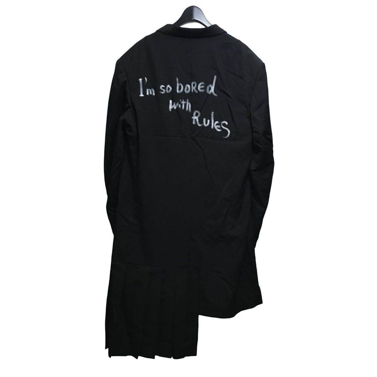 Yohji Yamamoto YYPH GABARDINE I-LEFT HEM PLEATED JK Long Jacket HZ-J24-100 Size US M / EU 48-50 / 2 - 3 Thumbnail