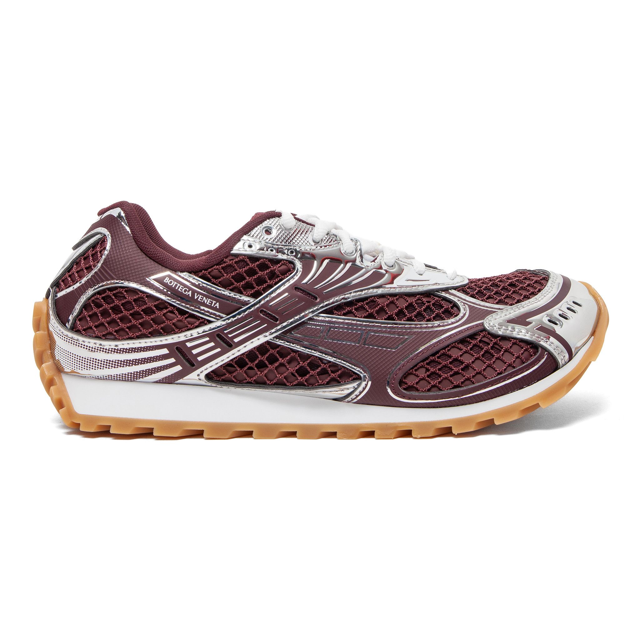Bottega Veneta Orbit Trainer Burgundy Silver Multi Size US 8 / EU 41 - 1 Thumbnail