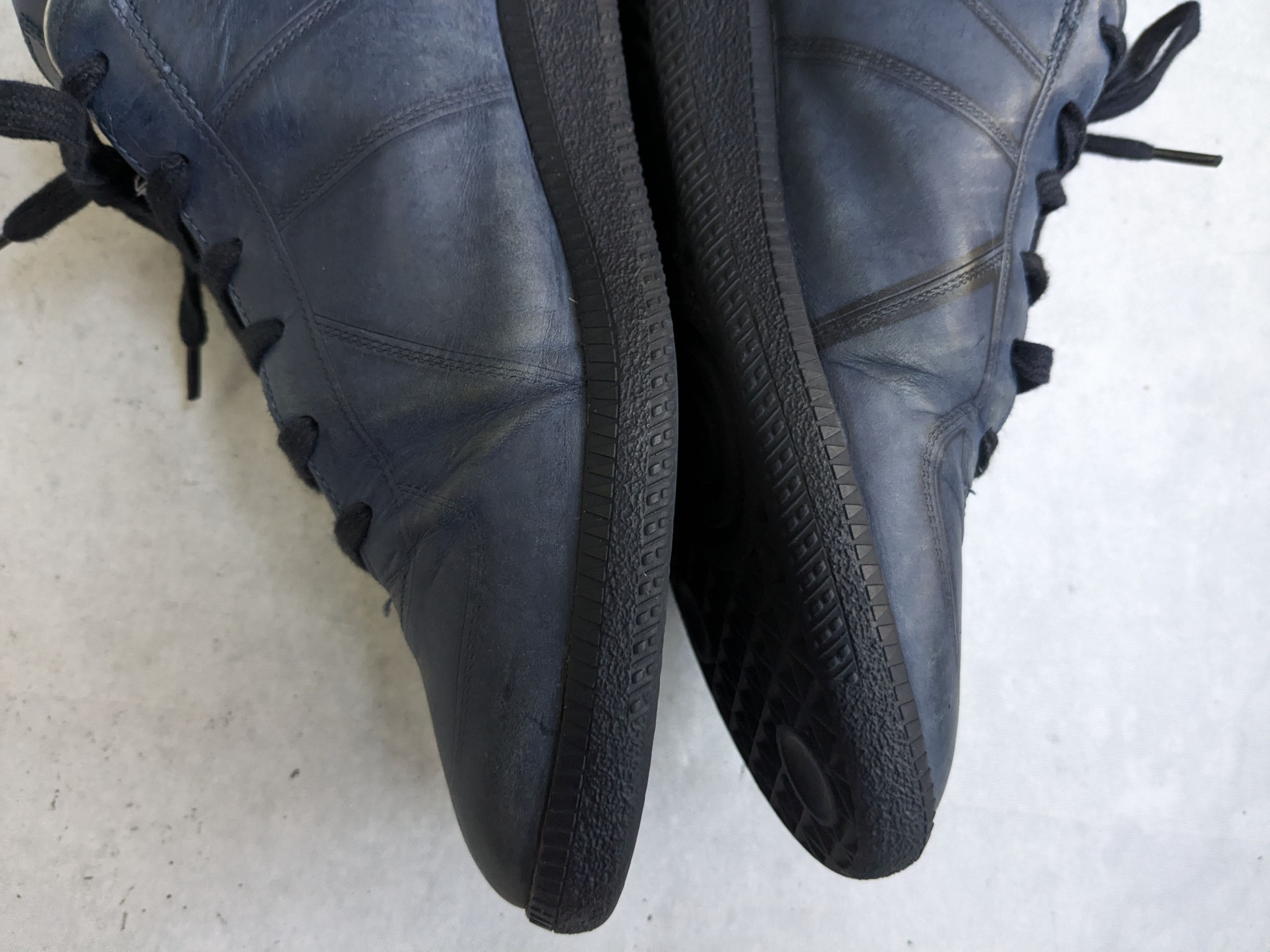 Maison Margiela Maison Margiela Replica GAT Sneakers Blue 9 42 Leather Low Size US 9 / EU 42 - 13 Thumbnail