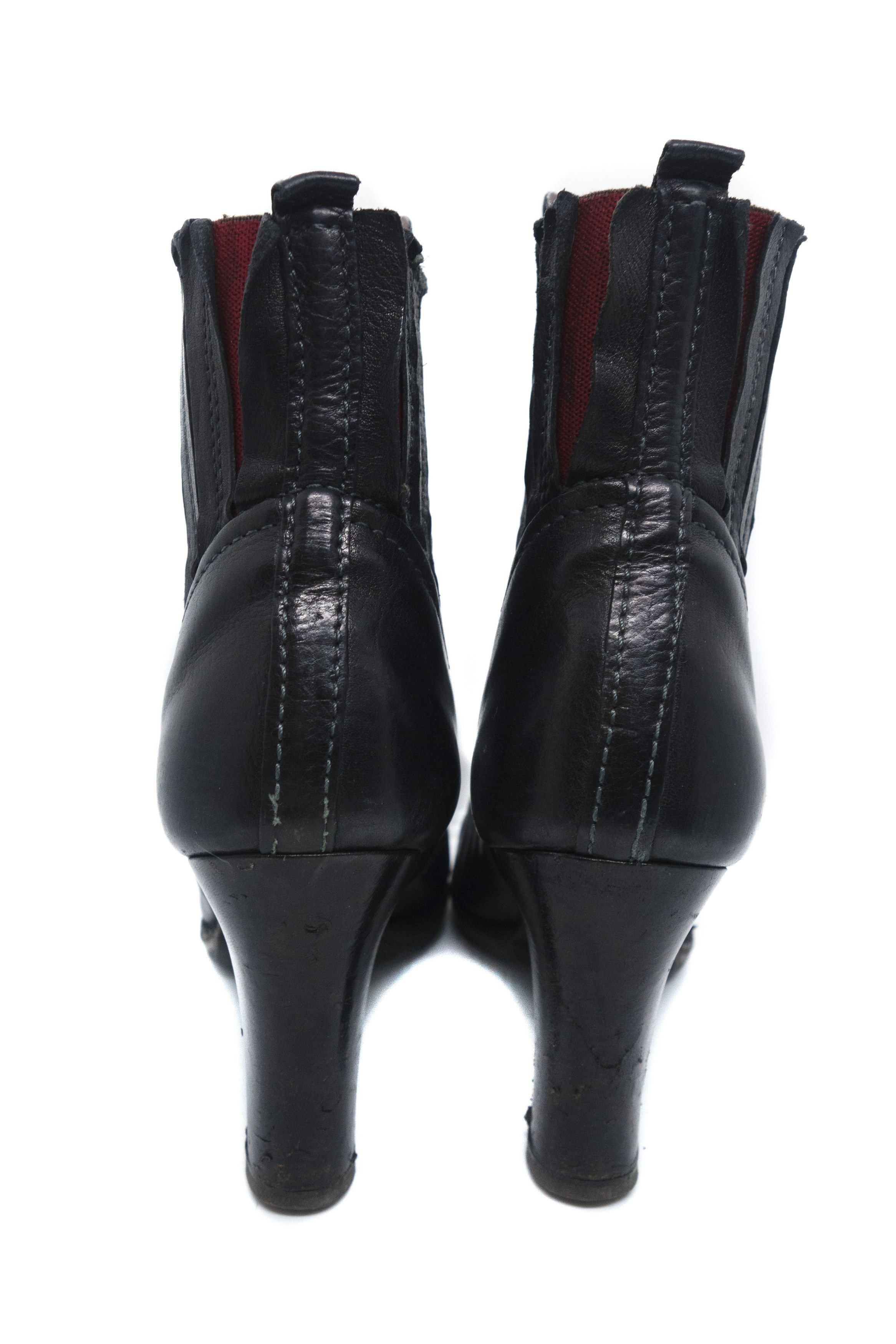 A.S.98 AS98 Queen Heeled Leather Boots Size US 9 / IT 39 - 3 Thumbnail