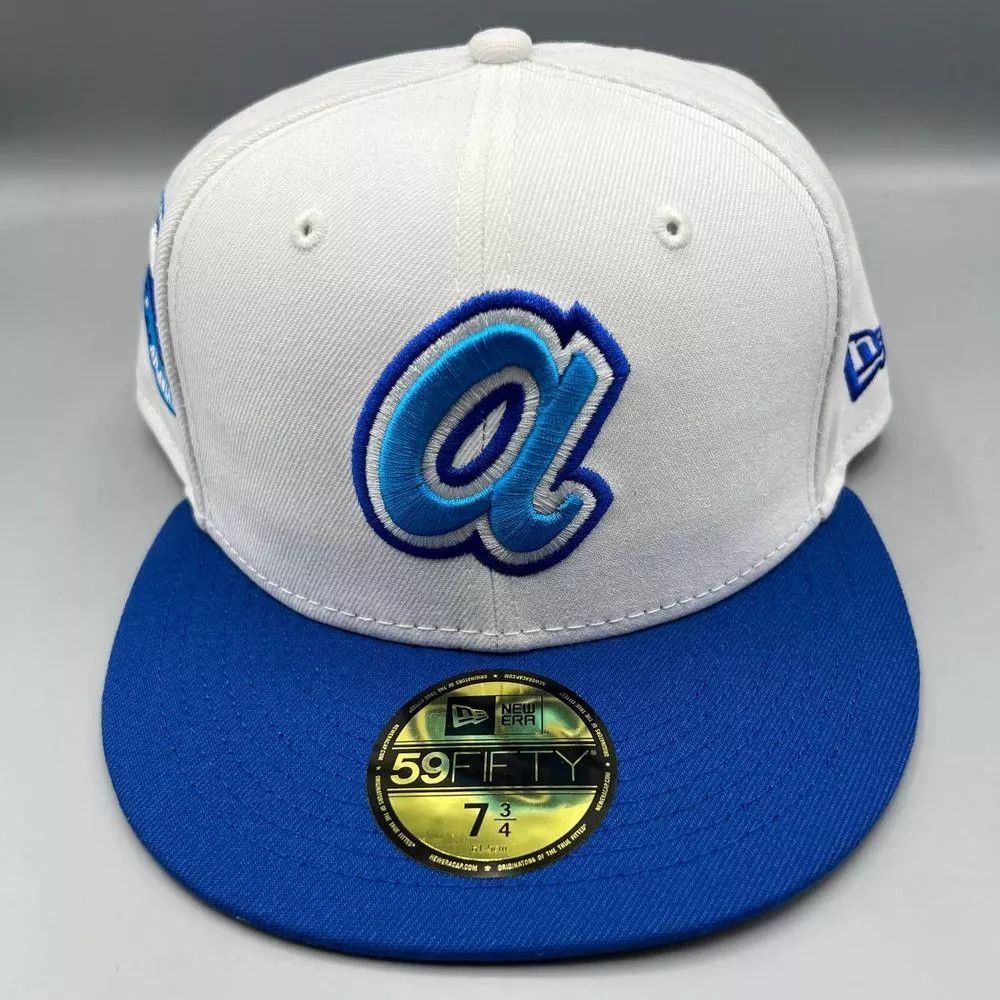 Atlanta Braves Hat Men 3/4 59Fifty New Era Fitted Cap New