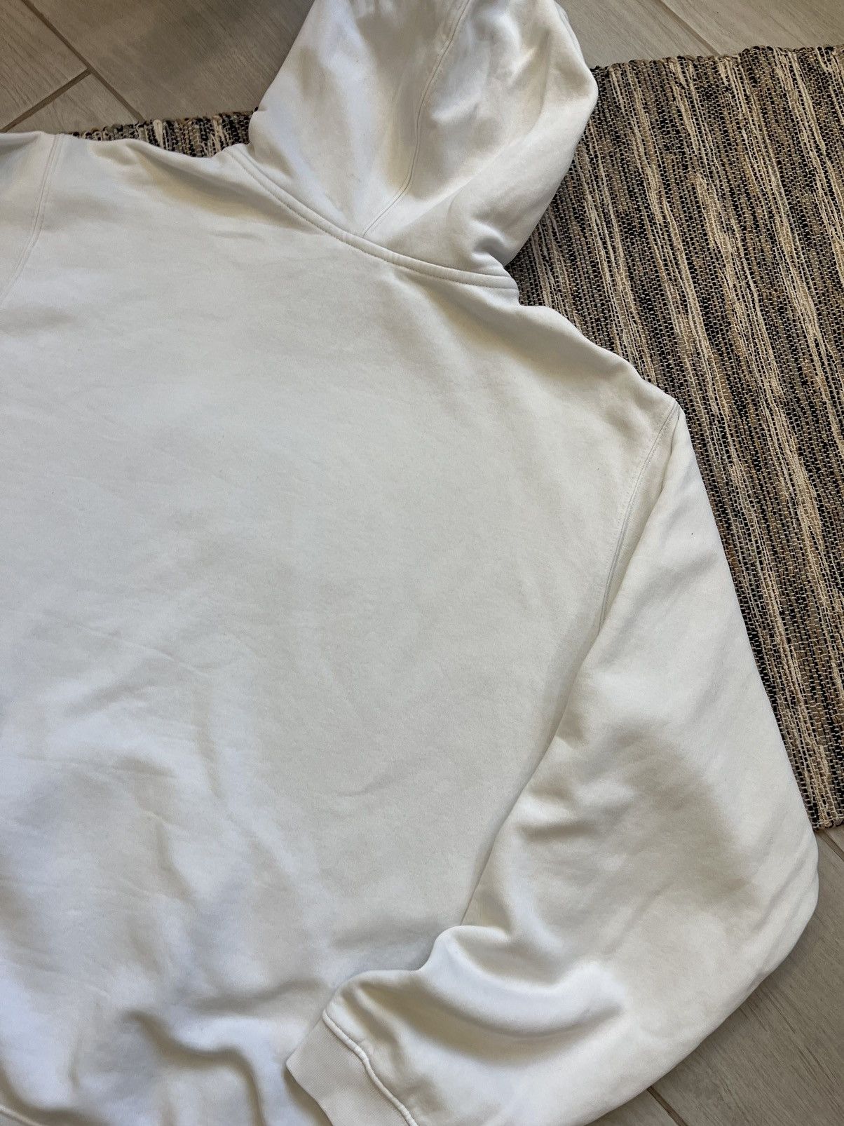 Nike × Vintage Vintage Nike hoodie white sweatshirt minimalistic Size US L / EU 52-54 / 3 - 12 Thumbnail