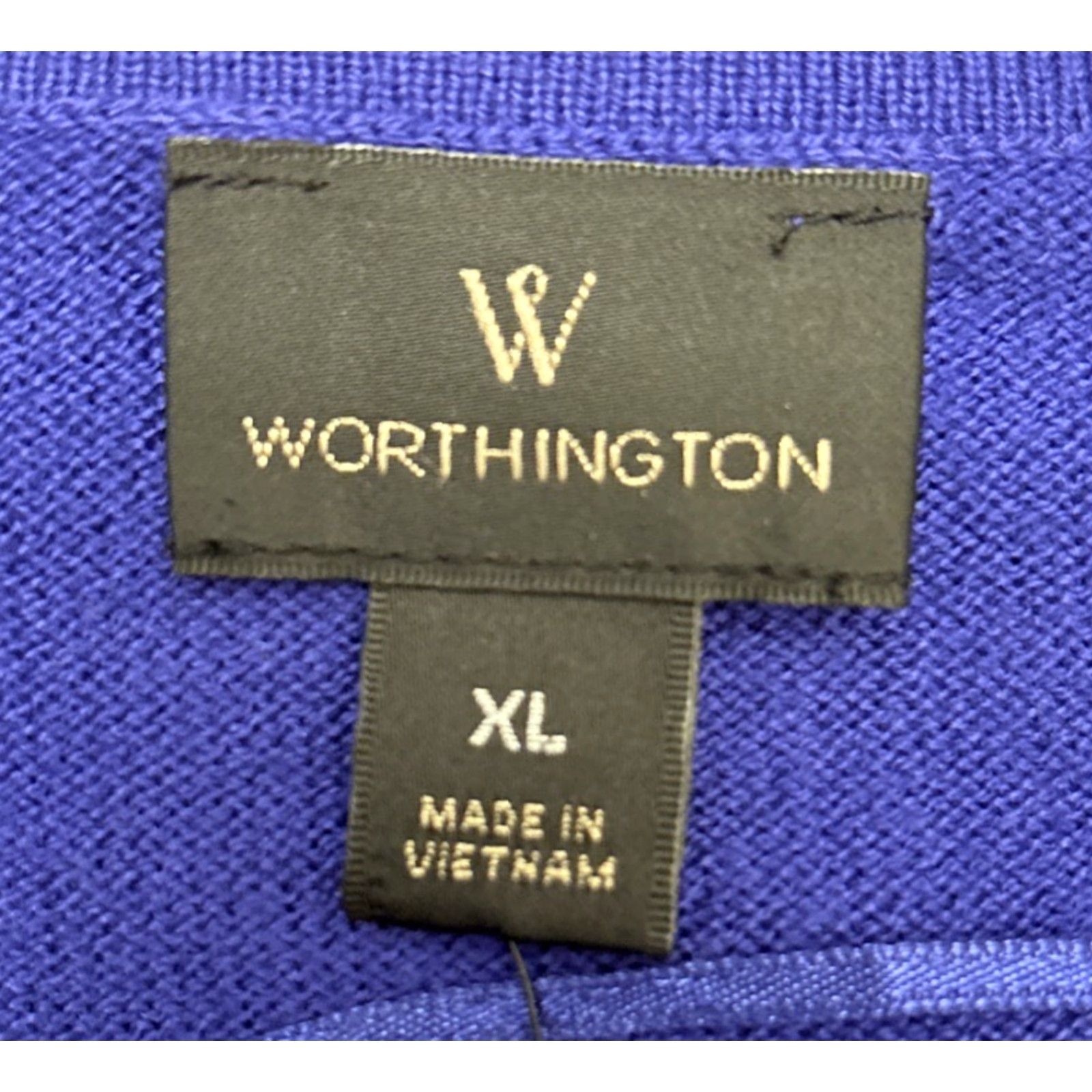 Worthington Worthington Shirt Womens XL Purple 3/4 Sleeve Knit Blouse Pullover VINTAGE N/A Size XL / US 12-14 / IT 48-50 - 5 Thumbnail