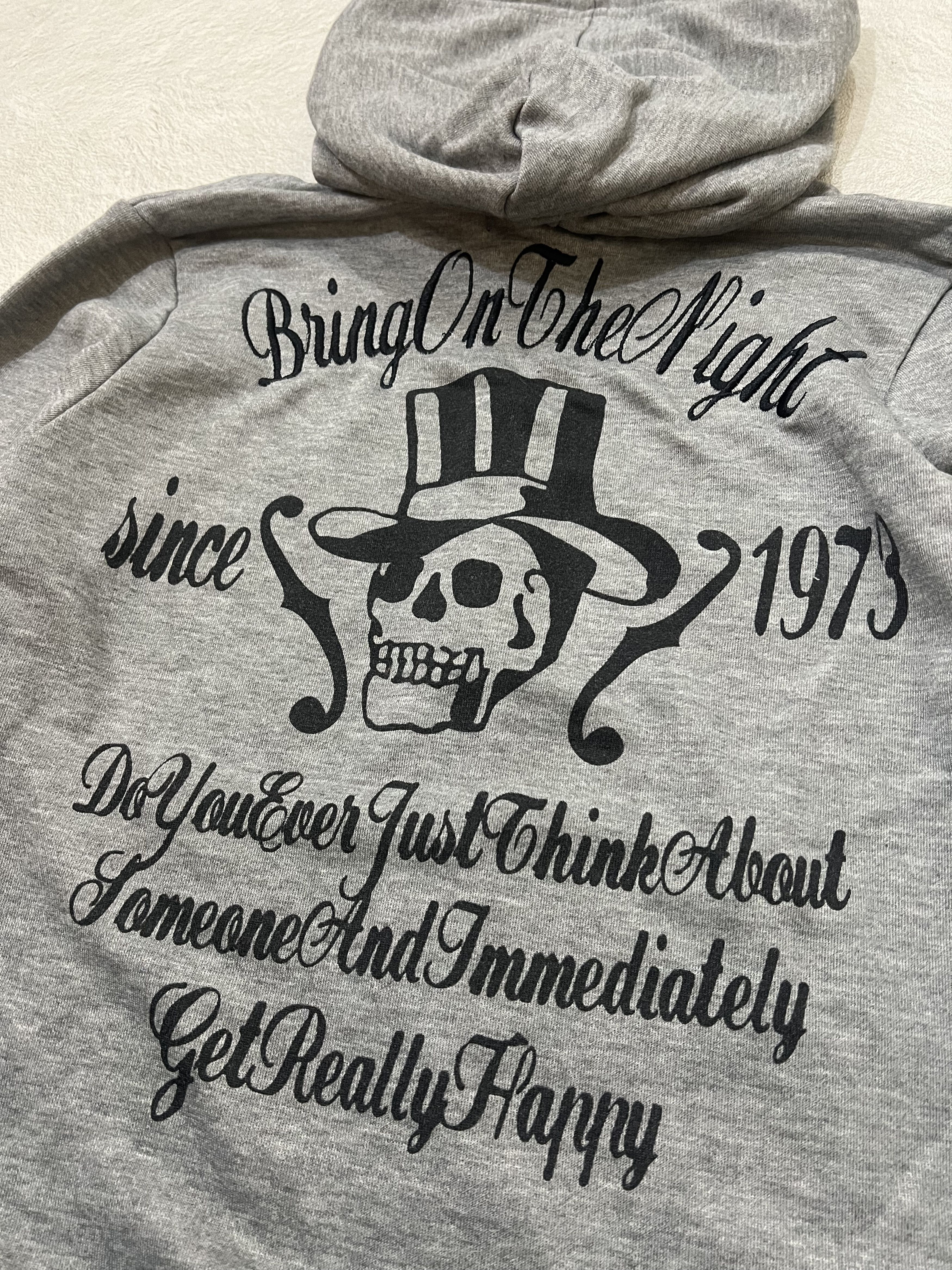 In The Attic 2000s Attic Japanese Poem Skull Zip Hoddie y2k Lgb Ifsix Size US S / EU 44-46 / 1 - 3 Thumbnail