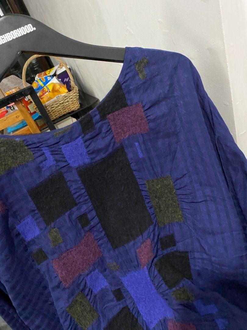 Issey Miyake HaaT - Issey Miyake Panel Patchwork Shirt M/L Size XS / US 0-2 / IT 36-38 - 3 Thumbnail