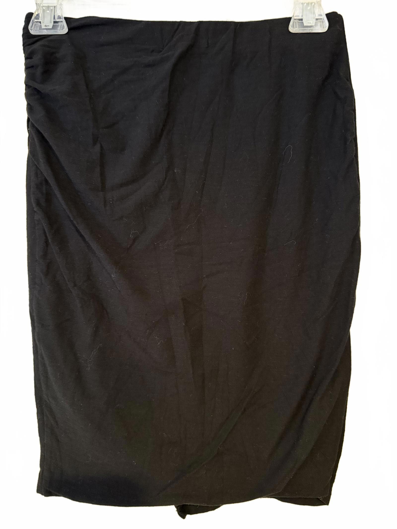 James Perse NWOT Cotton/Spandex Mini Skirt-Black Size 27" / US 4 / IT 40 - 2 Thumbnail