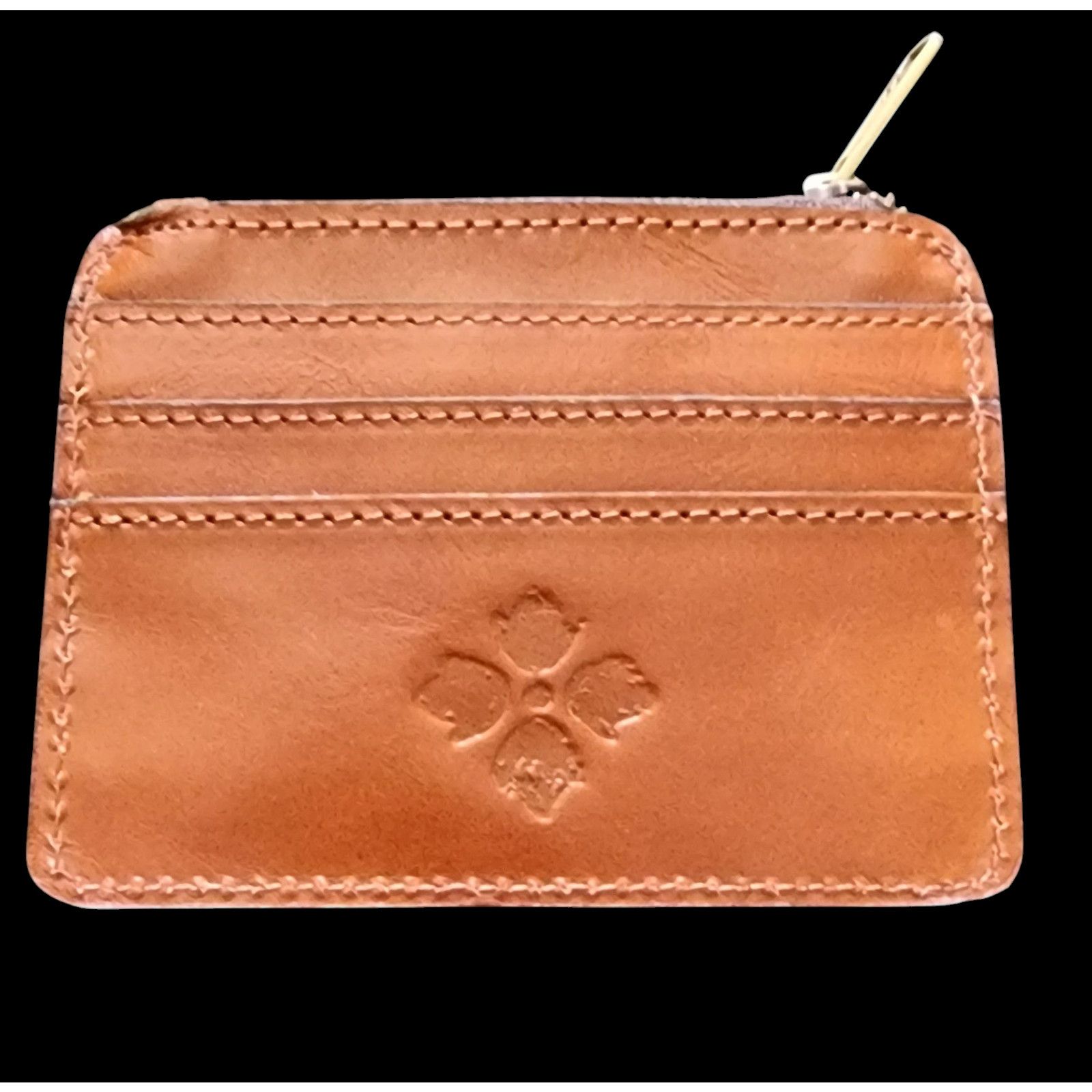 Patricia Nash Cassis ID brown leather Case