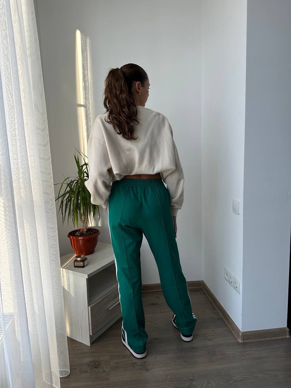 Adidas × Vintage Vintage Adidas Wide Y2K Sportswear Green Pants Size 27" / US 4 / IT 40 - 7 Thumbnail