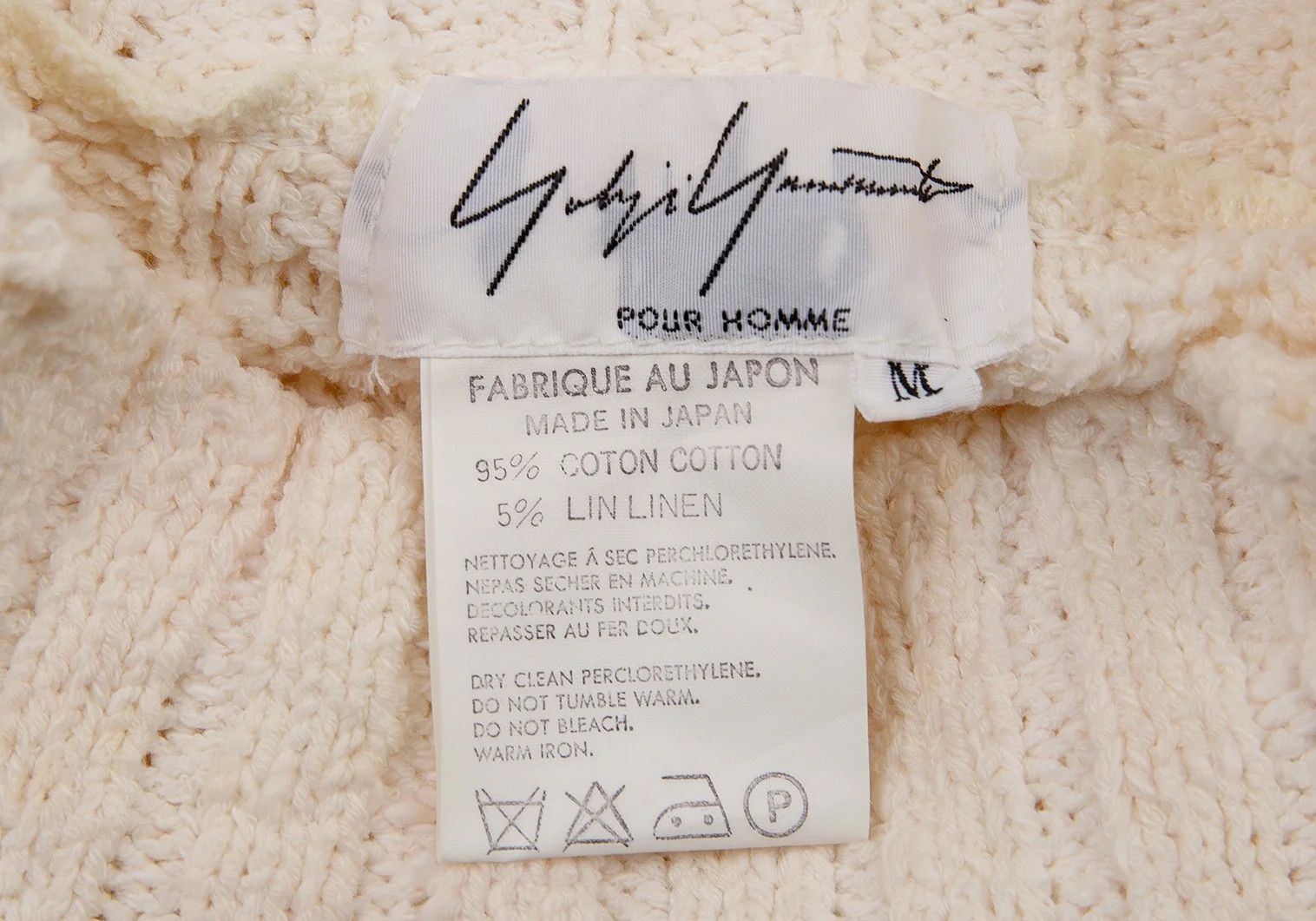 Yohji Yamamoto Yohji Yamamoto Cotton Pattern Knit Sweater Size US M / EU 48-50 / 2 - 18 Thumbnail