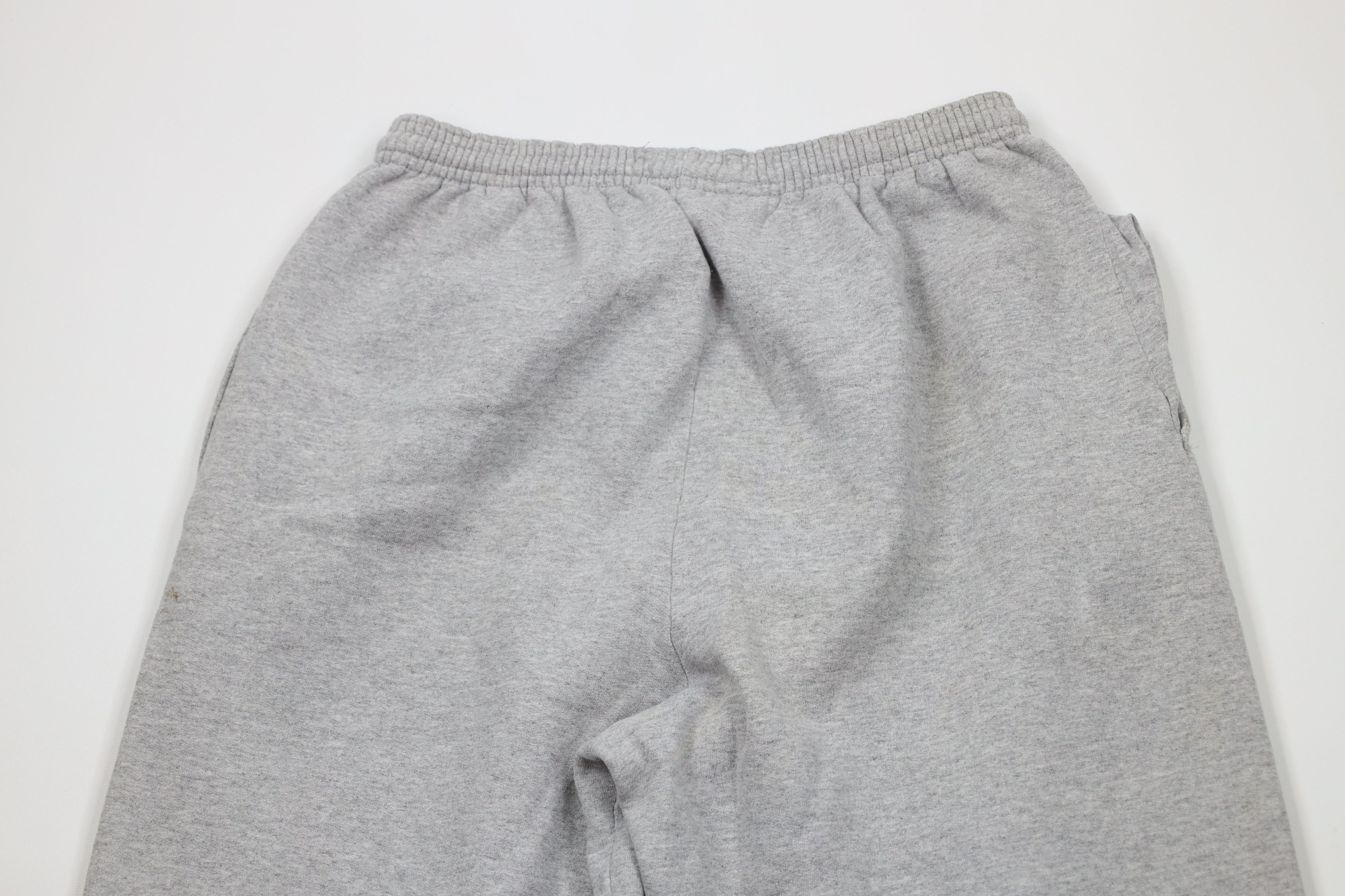 Starter × Vintage Vintage 90s Starter Blank Cuffed Sweatpants Joggers Gray Size US 34 / EU 50 - 11 Thumbnail