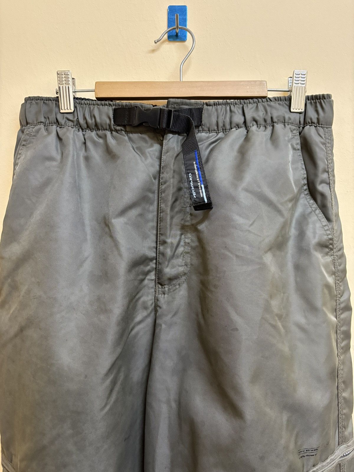 Airwalk × Vintage Vintage Y2k Airwalk Baggy Parachute Multi Pocket Pants Size US 30 / EU 46 - 3 Thumbnail