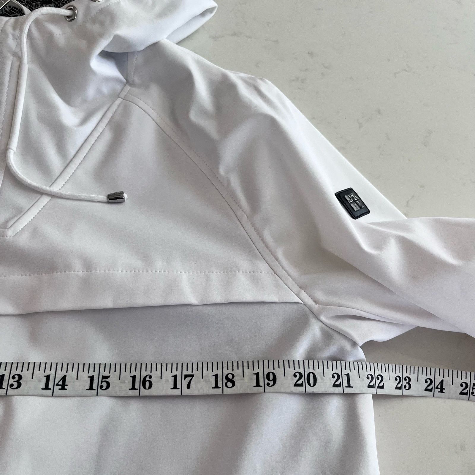 DKNY DKNY White Long Sleeve Zip Up Windbreaker Jacket Size L / US 10 / IT 46 - 11 Thumbnail