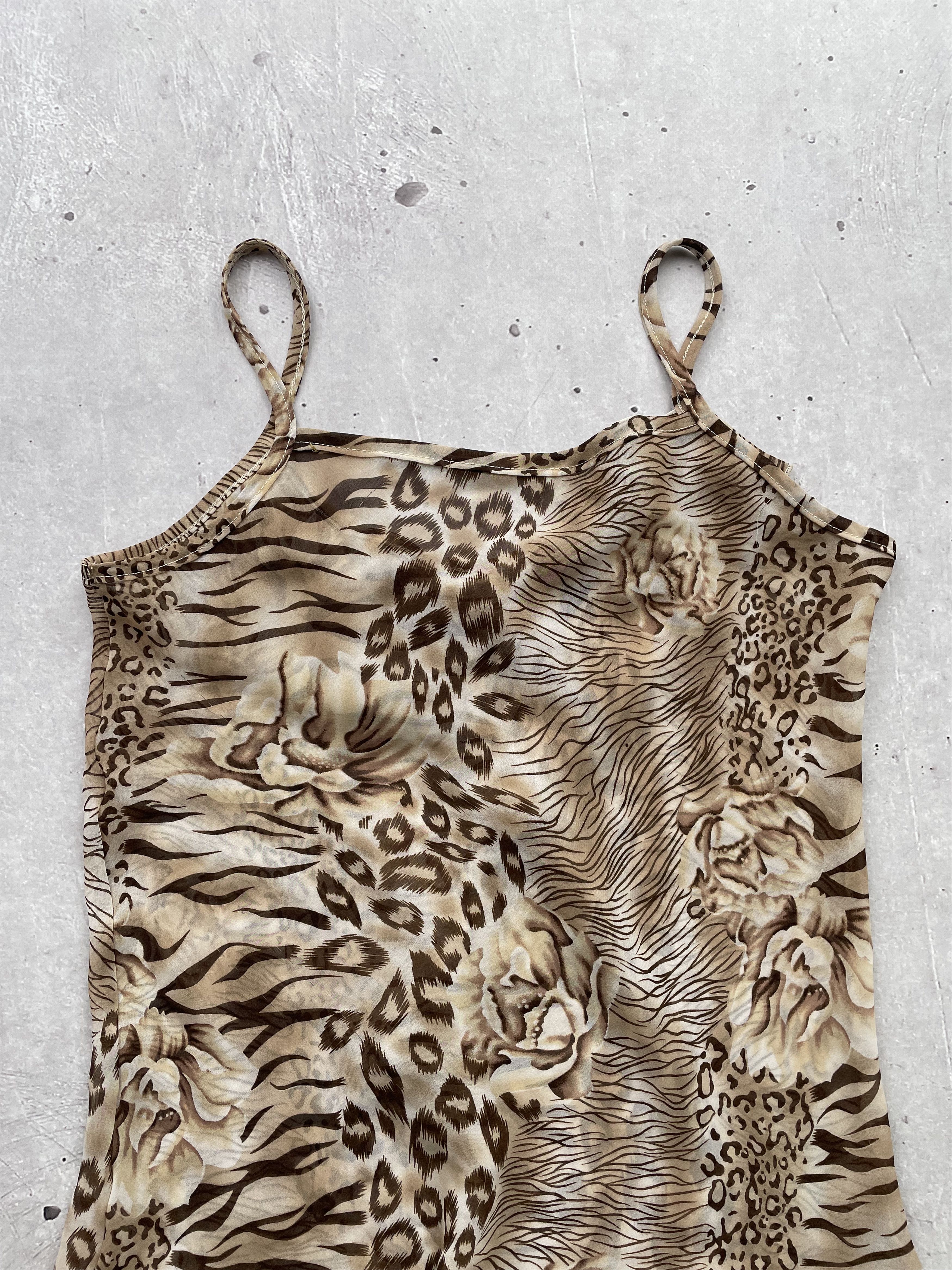 Japanese Brand × Vintage Vintage Mesh Tiger Top Size S / US 4 / IT 40 - 5 Thumbnail