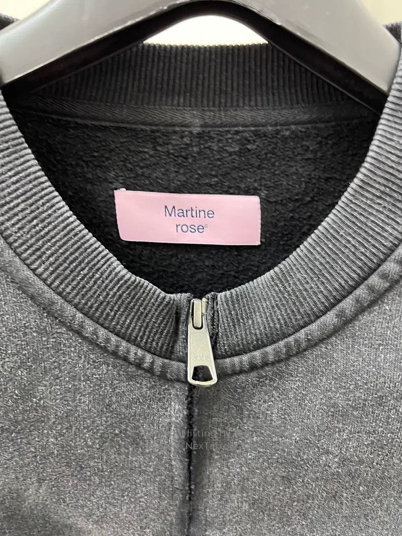 Martine Rose Martine Rose Black zippered sweatshirt Size US XS / EU 42 / 0 - 4 Thumbnail