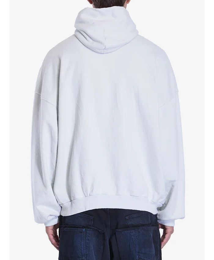 Balenciaga o1s1wg110426 Large Fit Hoodie in Dirty White Size US XS / EU 42 / 0 - 3 Thumbnail