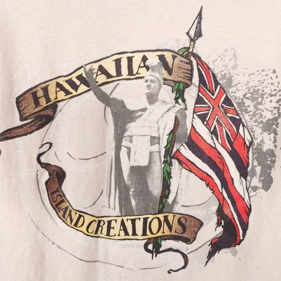 Vintage Hawaii T Shirt Mens Large Pink King Kamehameha The Great Hawaiian Island Destina tion Travel Travel souvenir Cotton Crew Neck Short Sleeve Size US L / EU 52-54 / 3 - 5 Thumbnail