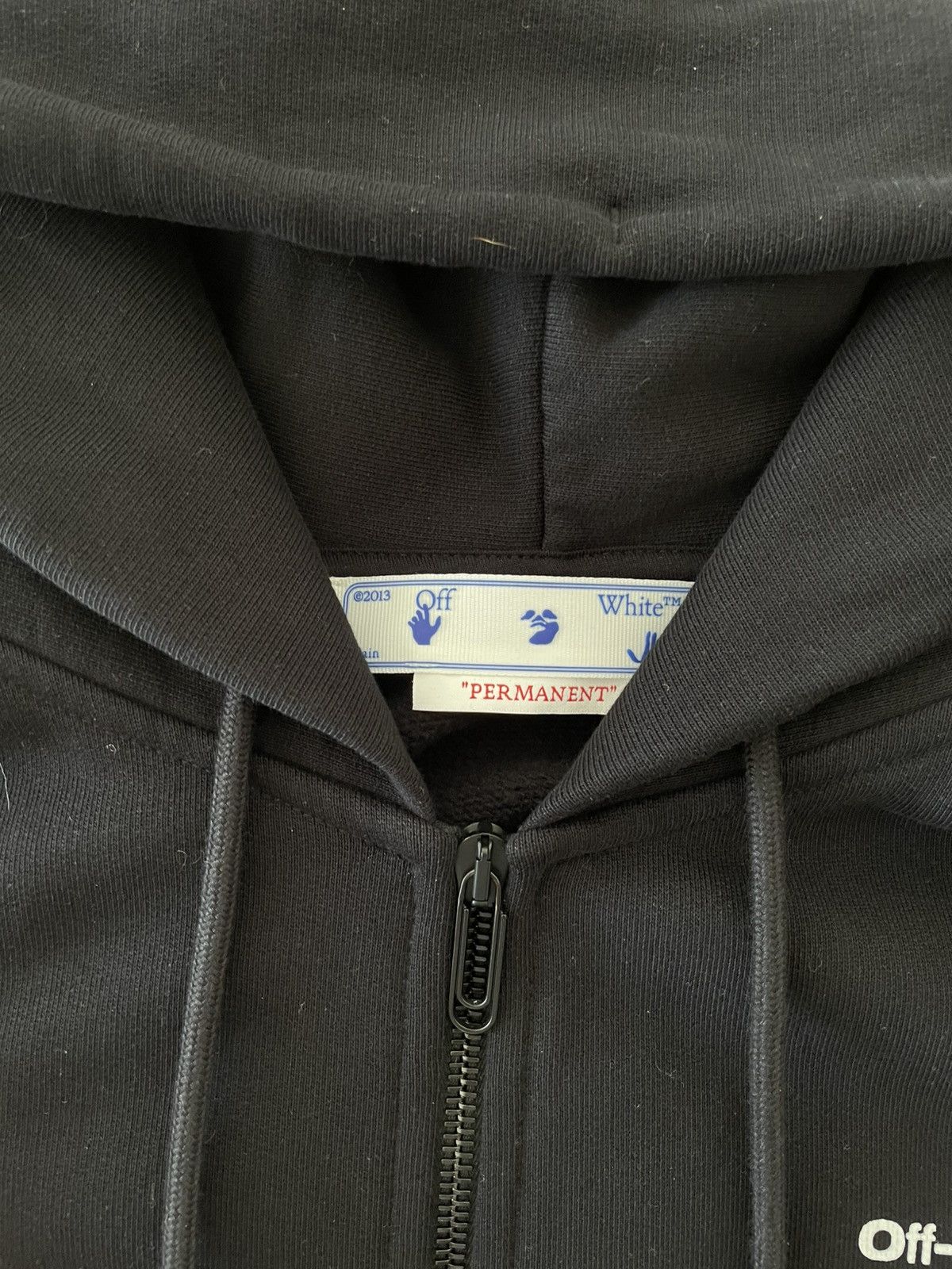 Off-White OFF-WHITE Wave Outline Diagonal Slim Hoodie Size US XL / EU 56 / 4 - 4 Thumbnail