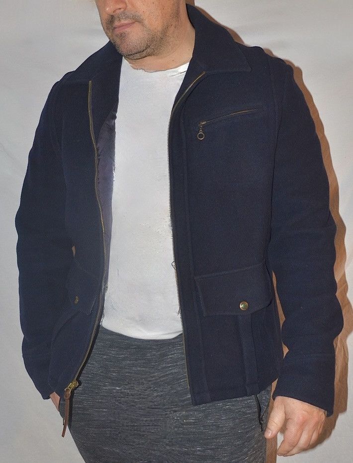 Polo Ralph Lauren Vintage Polo Ralph Lauren Wool Zip Jacket Navy Small Size US M / EU 48-50 / 2 - 4 Thumbnail