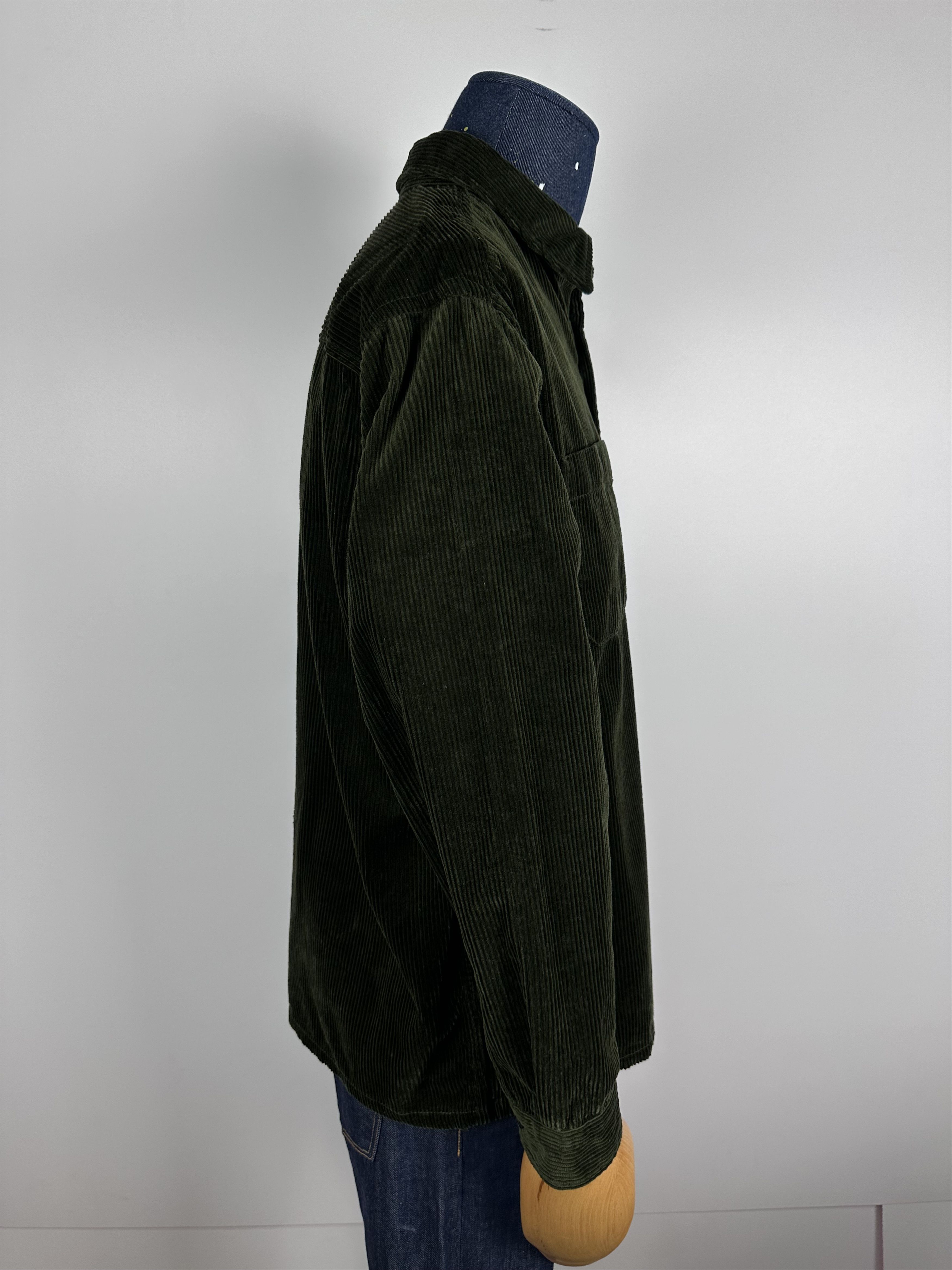 Uniqlo Uni Qlo Corduroy Long Sleeve Over Shirt Green Mens Size M Size US M / EU 48-50 / 2 - 6 Thumbnail