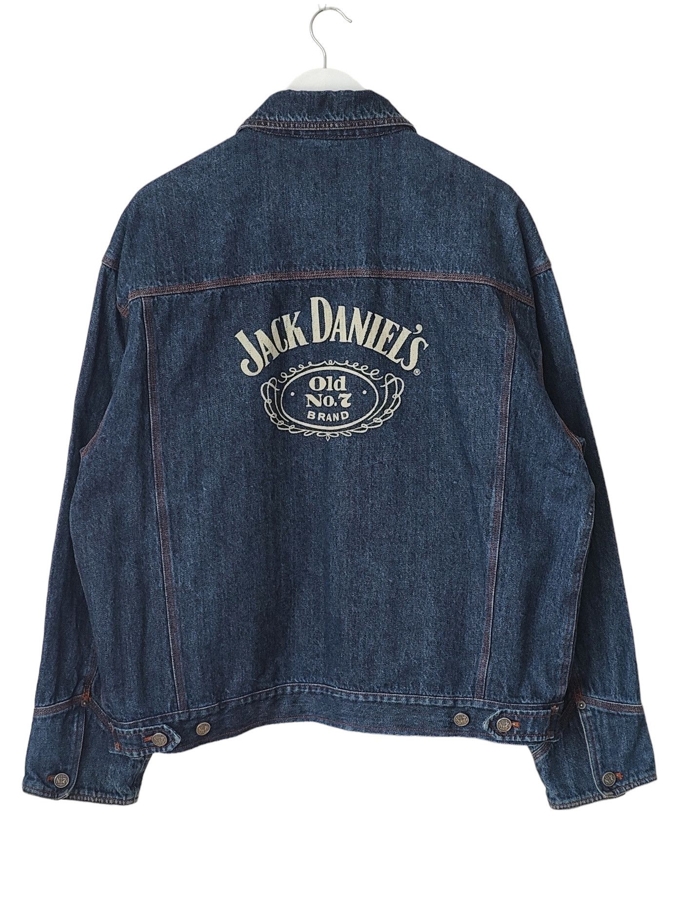 Vintage RARE Jack Daniels Old No 7 Official Vintage Denim Jacket Size US XL / EU 56 / 4 - 1 Thumbnail